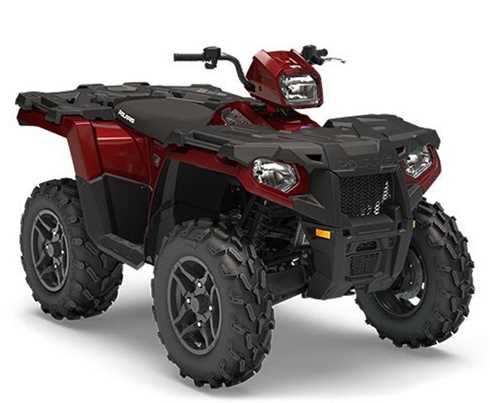 Röd fyrhjuling Polaris Sportsman 570 ESP SP stulen i Barkerud strax nordväst om Åmål